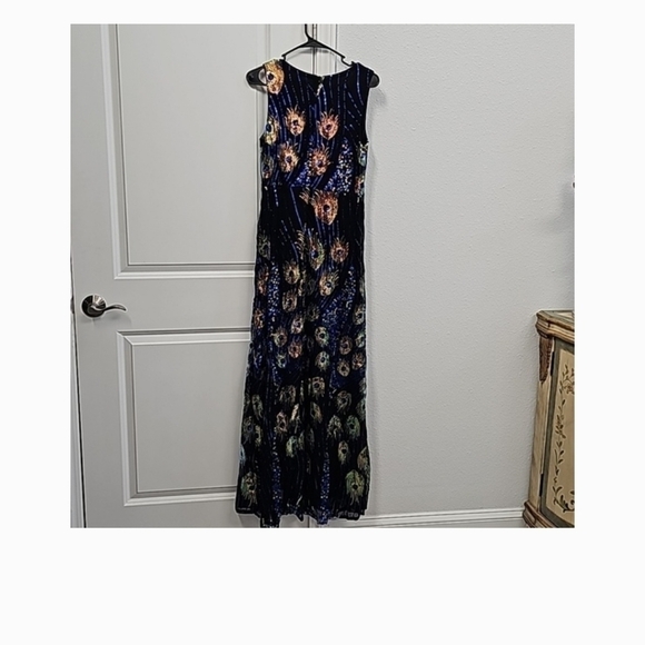 Peacock Design, party, , Sleeveless,  flared,  Sequined Maxi Dress… - Picture 10 of 16